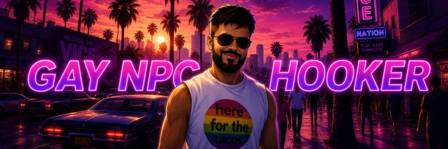 GAY NPC HOOKER ~ DYLAN, GTA Vice City style key art