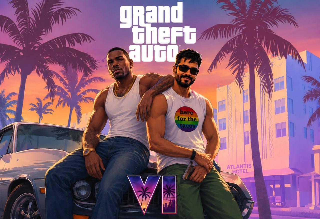 Grand Theft Auto VI box art parody starring Dylan
